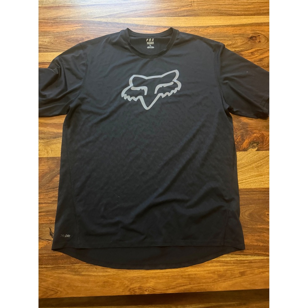 Fox Racing Ranger TruDri Mountain Bike Jersey Black Mens Large Dirt bike - Picture 2 of 10